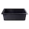 Alfi Brand Black 24" Undermount Sgl Bowl Granite Composite Kitchen Sink AB2420UM-BLA - alternate 7